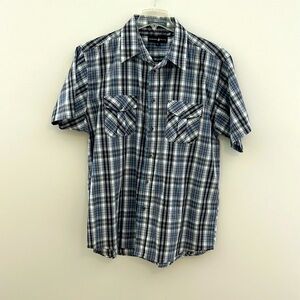 Men’s plaid dress shirt